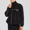 Piping Zip Through Jacket - Black