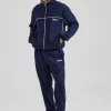 Piping Zip Through Tracksuit - Navy