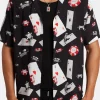 Poker Chip Print Shirt - Black