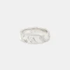 Polished & Iced Woven Ring - 6mm