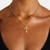 Polished Cross Necklace