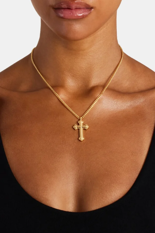 Polished Cross Necklace