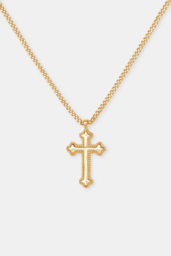 Polished Cross Necklace