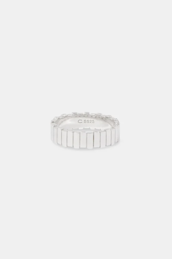 Polished Panelled Ring - 6mm