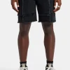 Raw Edge Denim Short - Washed Black