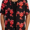 Red Dice Print Shirt - Black