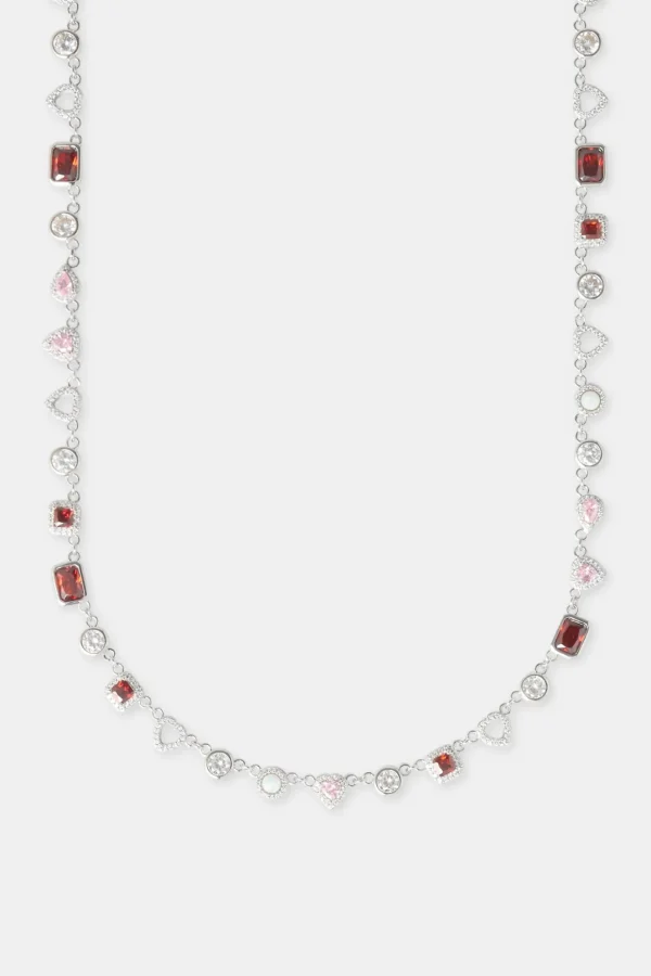 Red Heart Multi Gem Chain - 6mm