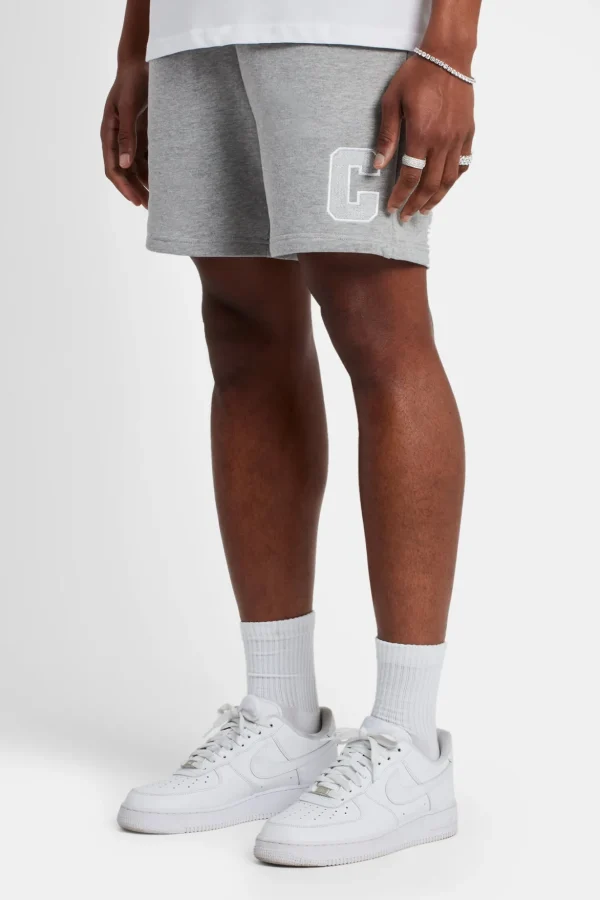 Regular Fit Jersey C Shorts - Grey Marl