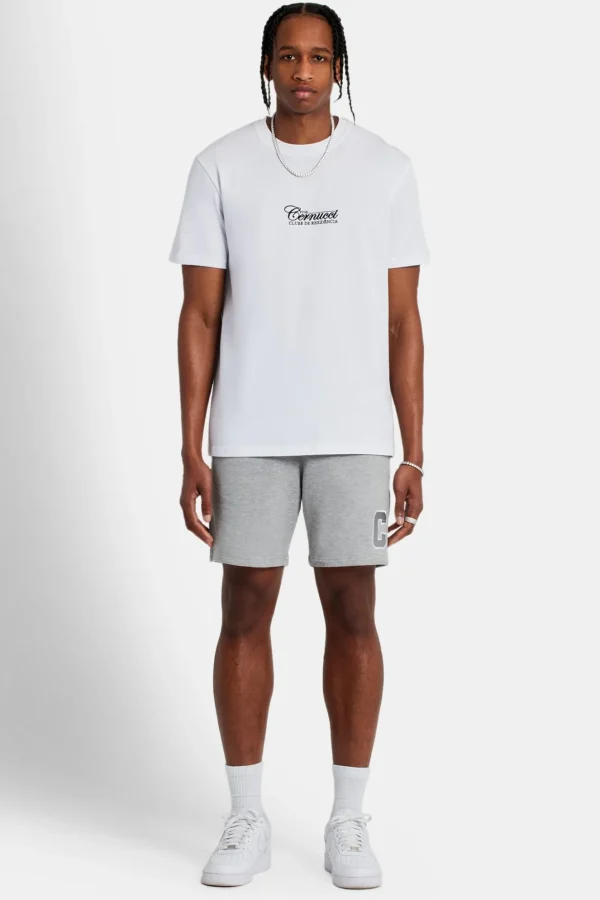 Regular Fit Jersey C Shorts - Grey Marl