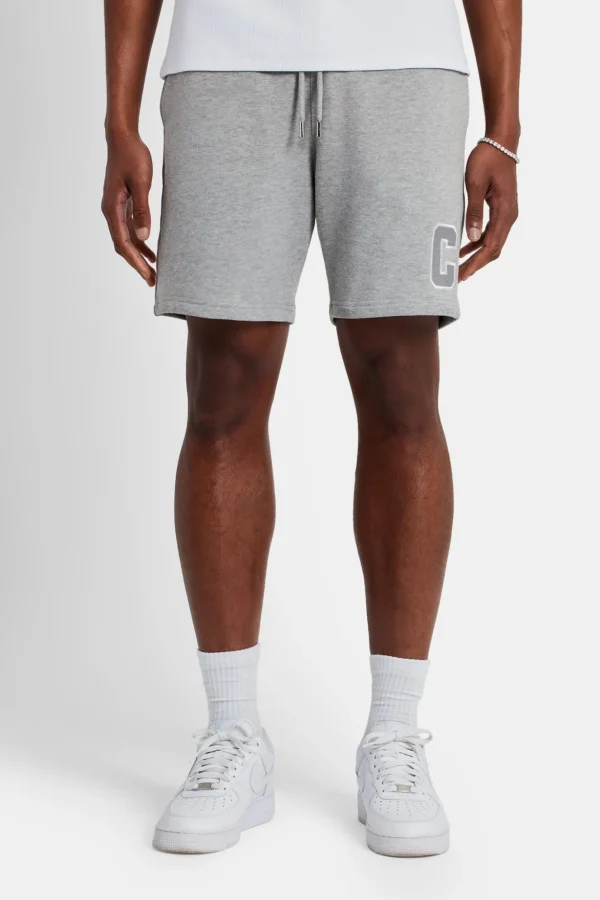 Regular Fit Jersey C Shorts - Grey Marl