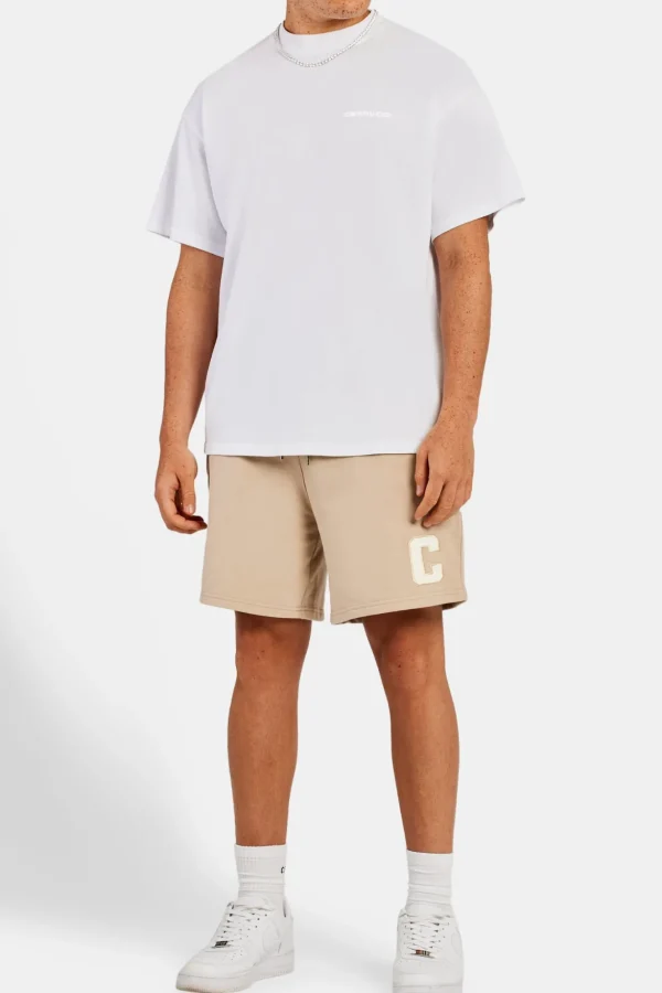 Relaxed Fit C Jersey Short - Taupe