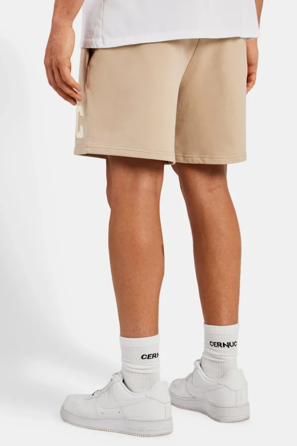 Relaxed Fit C Jersey Short - Taupe