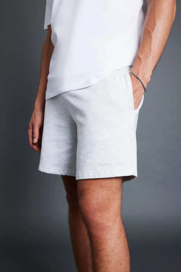 Relaxed Shorts - Light Grey Marl