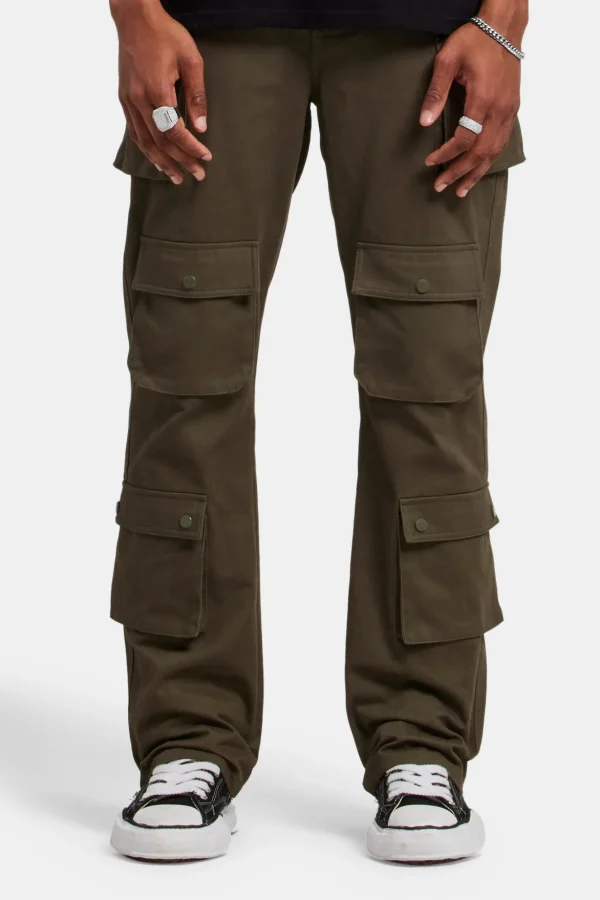 Relaxed Twill Cargo Trouser - Khaki