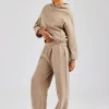 Rope Embroidery Tracksuit - Taupe