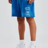 Spray Washed Jersey Short - Blue