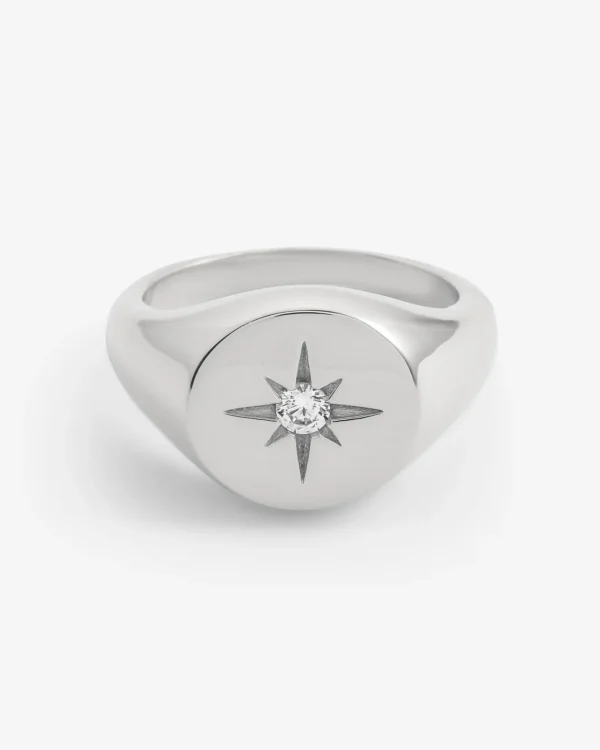 Star Gemstone Signet Ring