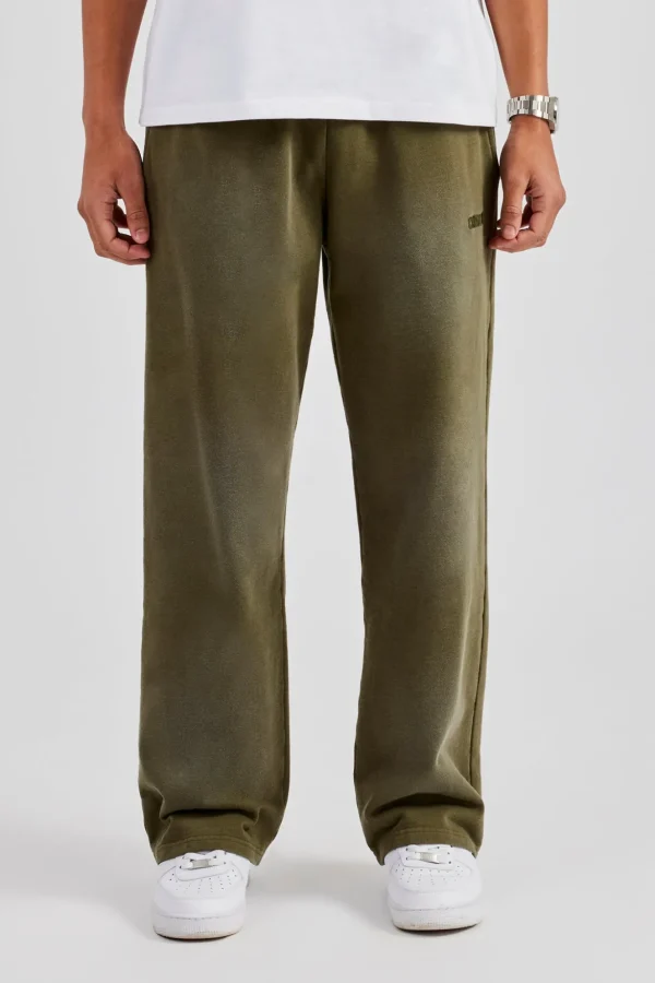 Straight Leg Jogger - Washed Green