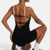 Strappy Back Unitard - Black