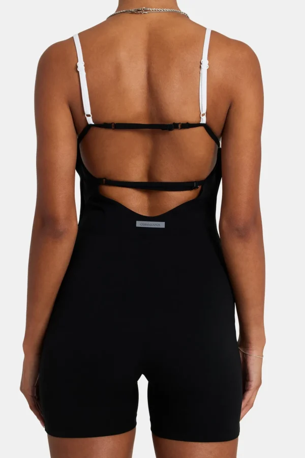 Strappy Back Unitard - Black