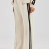 Taping Straight Leg Track Pant - Off White