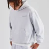 Tonal Oversized Hoodie - Ash Grey