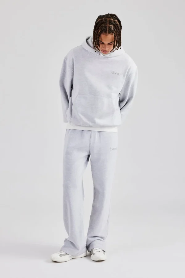 Tonal Split Hem Jogger - Ash Grey