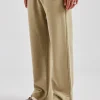 Tonal Split Hem Jogger - Taupe