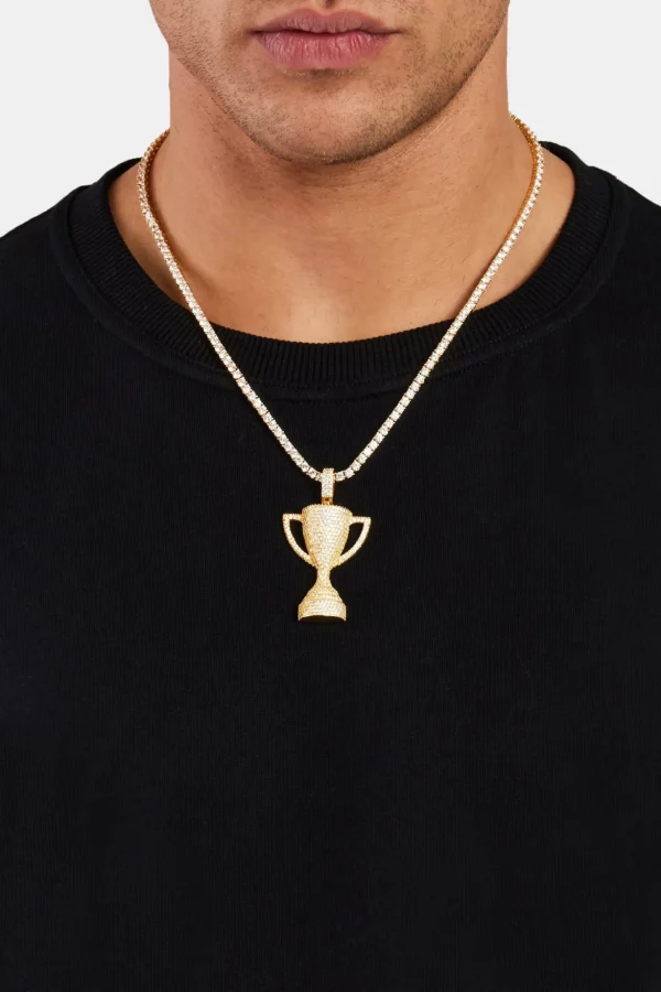 925 Trophy Pendant - Gold