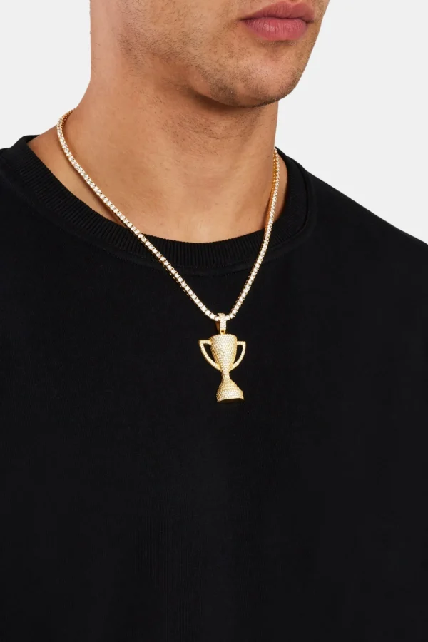 925 Trophy Pendant - Gold