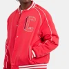 Varsity Bomber Jacket - Red