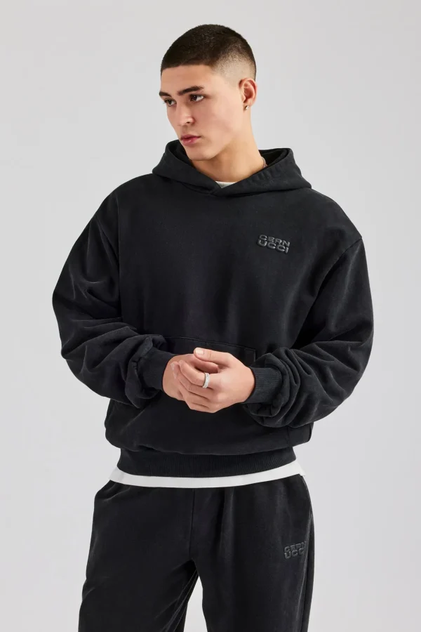 Washed Hoodie - Black