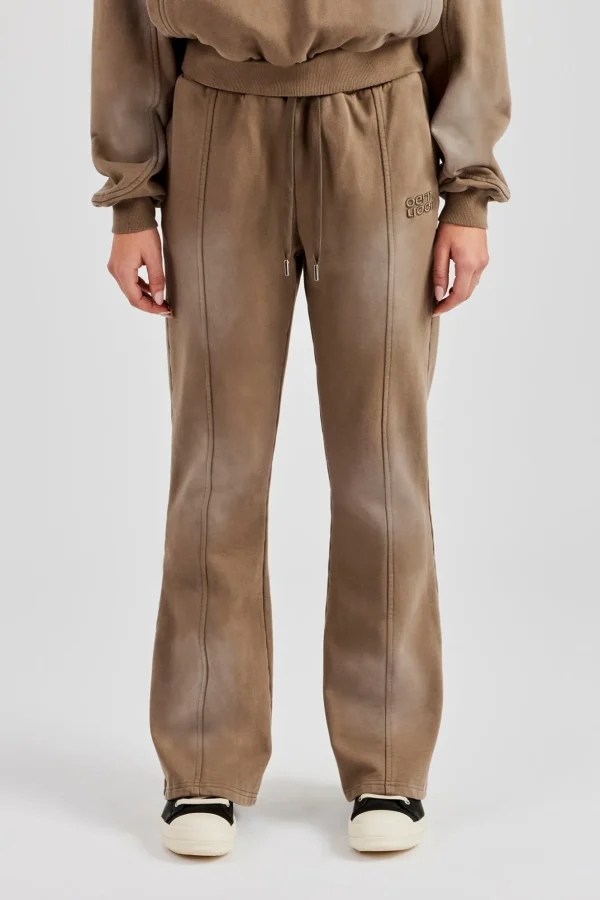 Washed Jersey Flare - Washed Taupe