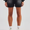 Washed Relaxed Shorts - Black