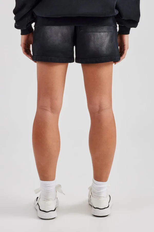 Washed Relaxed Shorts - Black