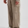 Washed Twill Trouser - Brown