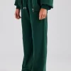 Wide Leg Jogger - Dark Green