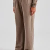 Wide Leg Jogger - Taupe