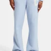 Wide Leg Knitted Jogger - Light Blue