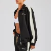 Womens Contrast Panel Track Jacket - Black