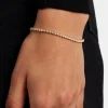 Womens Micro Tennis Bracelet - Gold