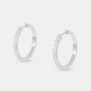 Women's Moissanite Hoop Earrings - 25mm