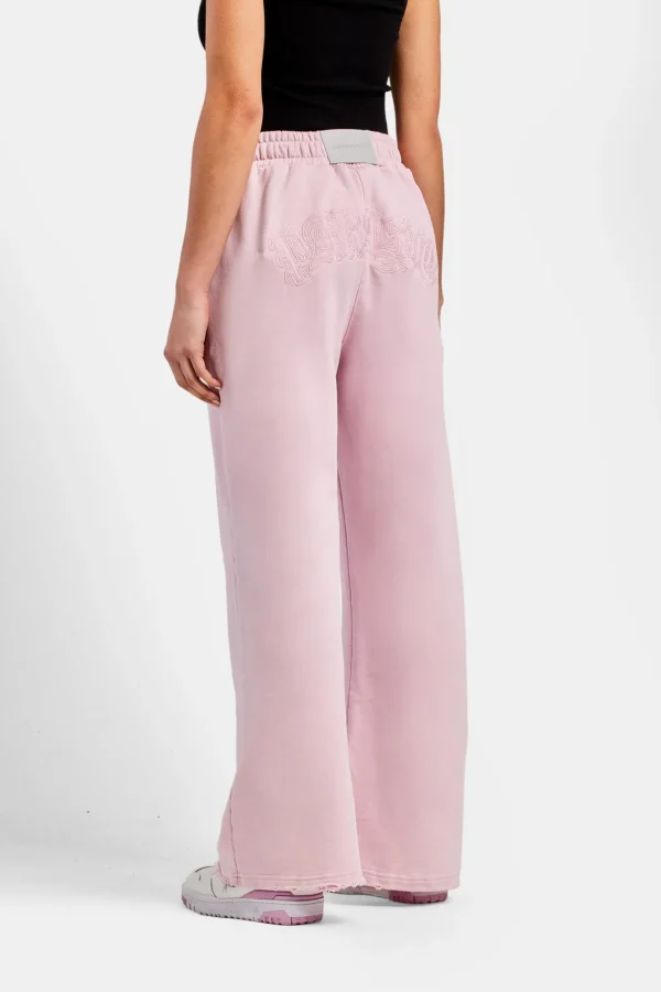 Womens Paraiso Embroidered Joggers  - Pink