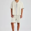 Woven Embroidered Baseball Shirt & Short Set