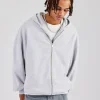 Zip Through Hoodie - Ash Grey