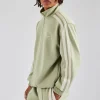 Zip Through Taping Track Jacket - Sage